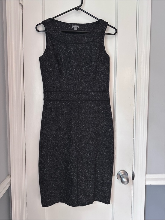 Ann Taylor Dresses & Skirts - Ann Taylor Dark Gray Wool/Silk blend Sleeveless Sheath Dress